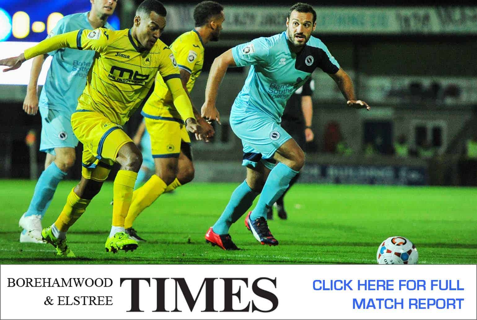 MATCH REPORT: TORQUAY UNITED VS BOREHAM WOOD