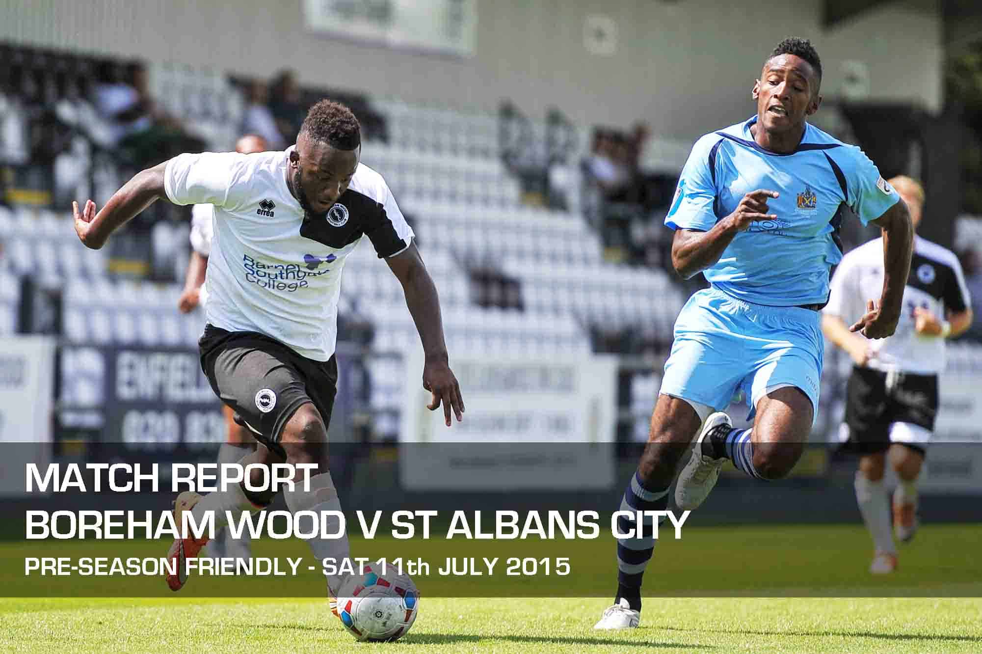 MATCH REPORT: BOREHAM WOOD VS ST ALBANS CITY