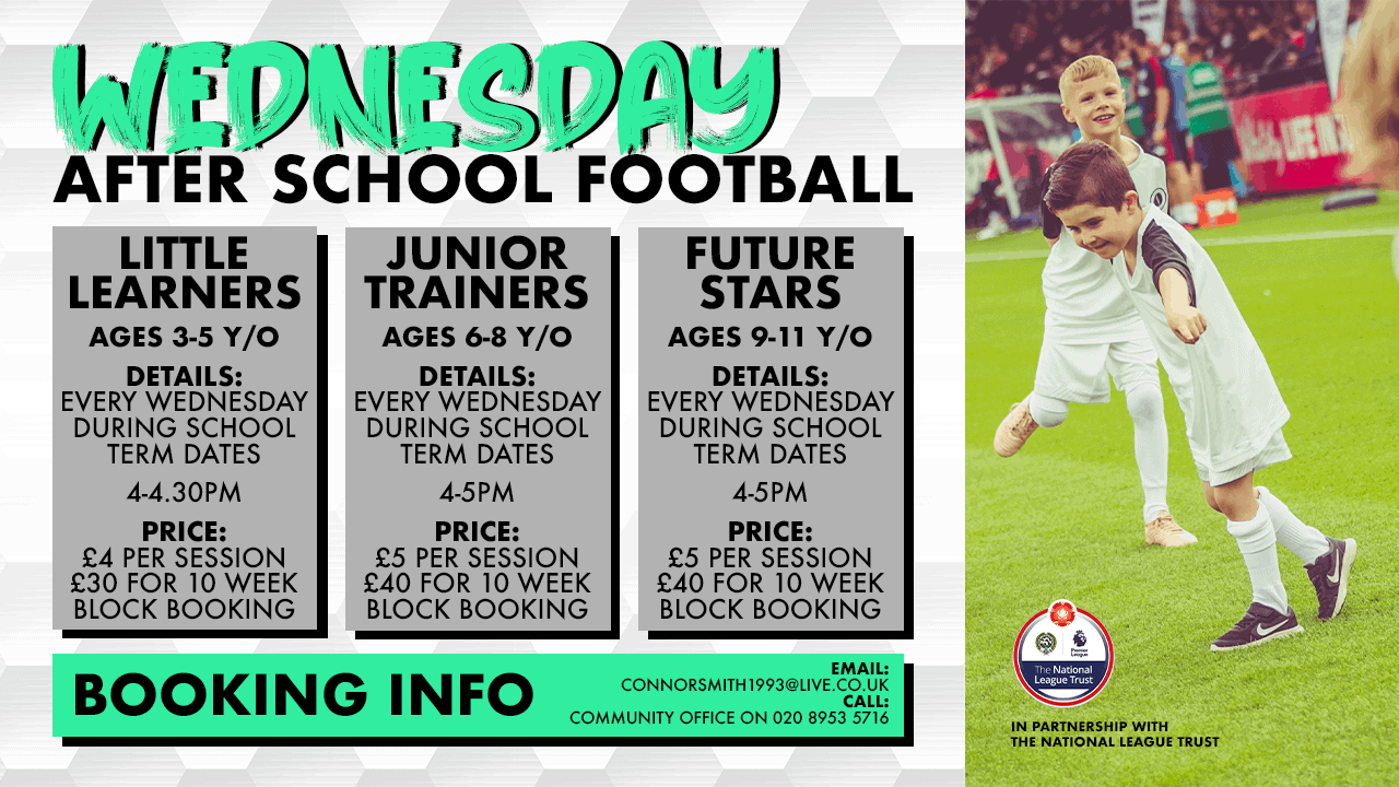 COMMUNITY FOOTBALL RESTARTS THIS WEDNESDAY WITH FREE TASTER SESSION