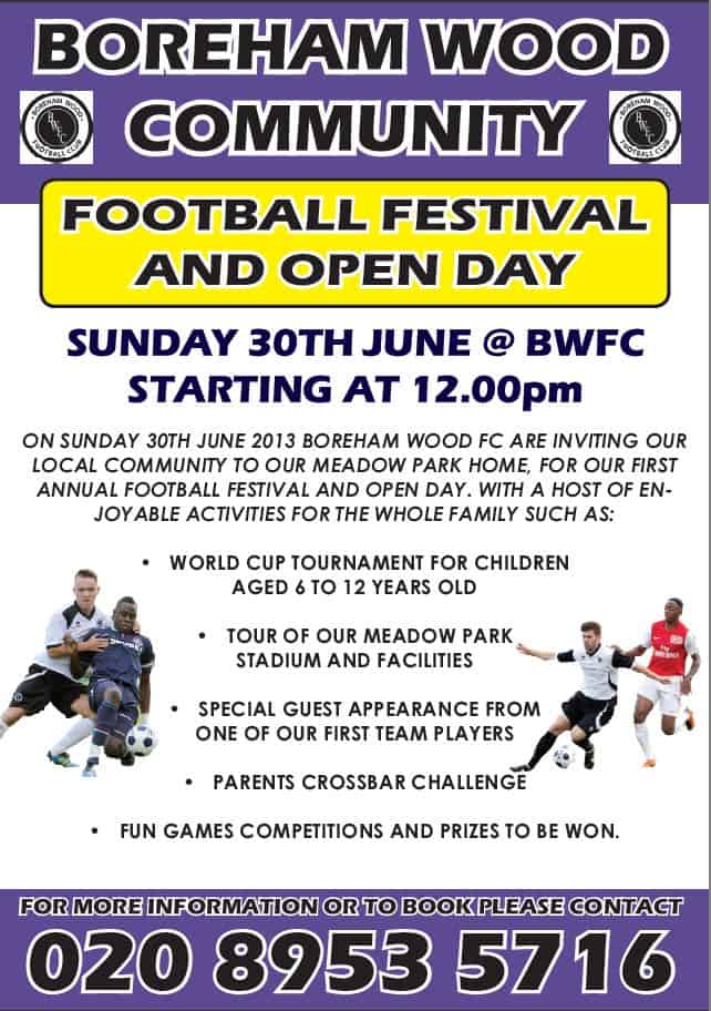 COME TO OUR COMMUNITY OPEN DAY