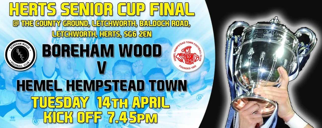 HERTS SENIOR CUP FINAL DATE CONFIRMED