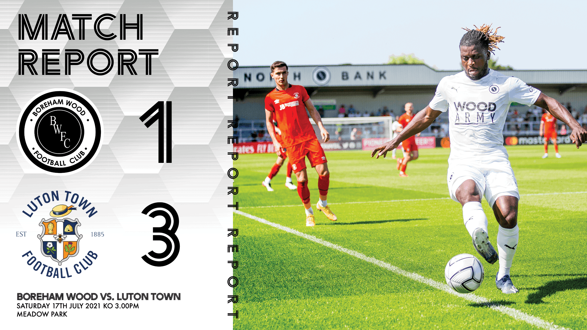 MATCH REPORT – LUTON TOWN (H)