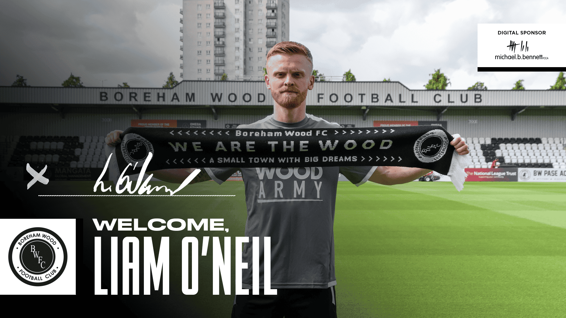 WELCOME, LIAM O’NEIL