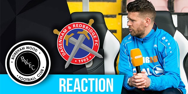 LUKE GARRARD REACTION – DAGENHAM & REDBRIDGE