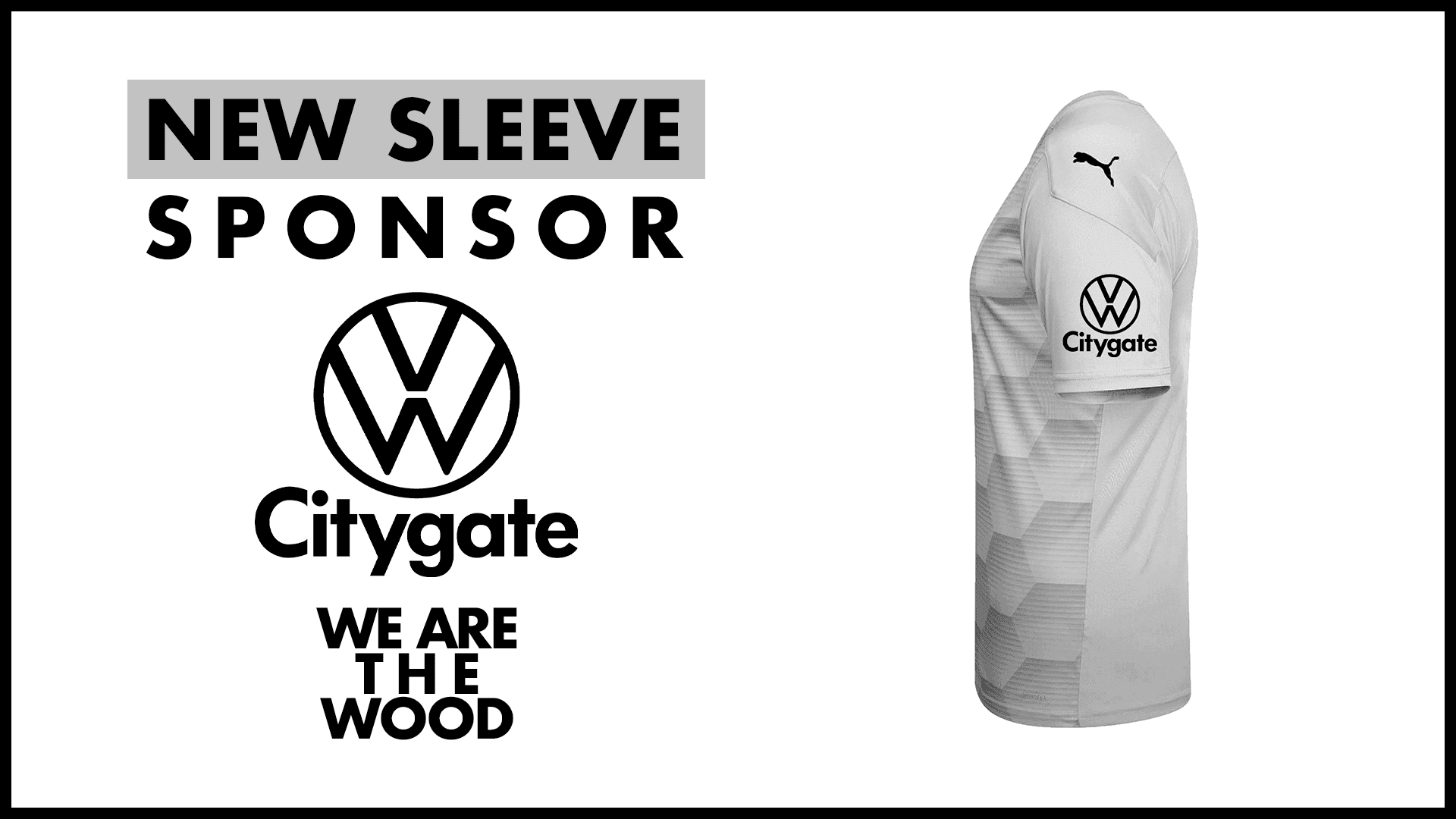 WOOD ANNOUNCE VW CITYGATE AS NEW SLEEVE SPONSOR