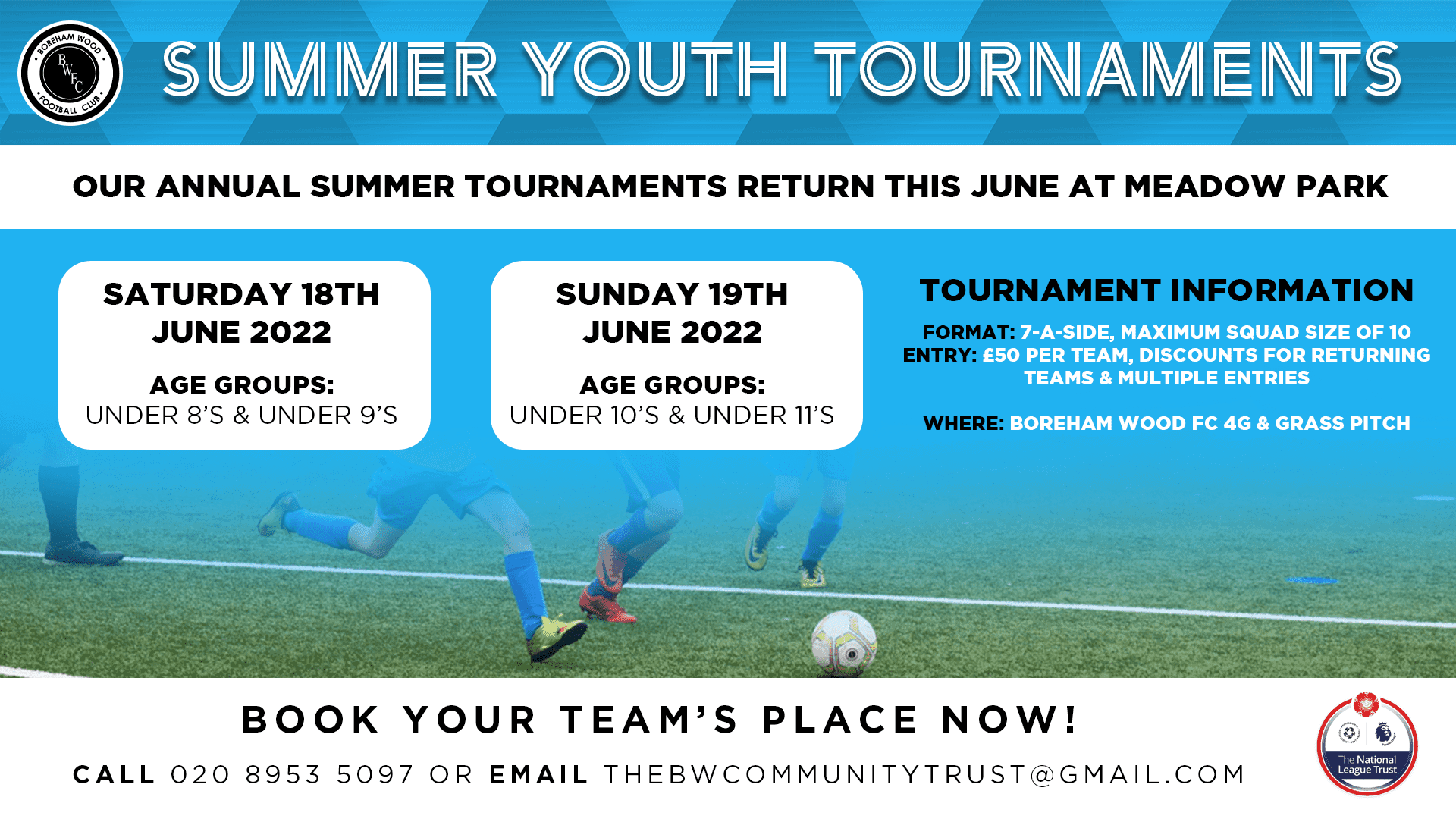 YOUTH TOURNAMENT THIS SUMMER