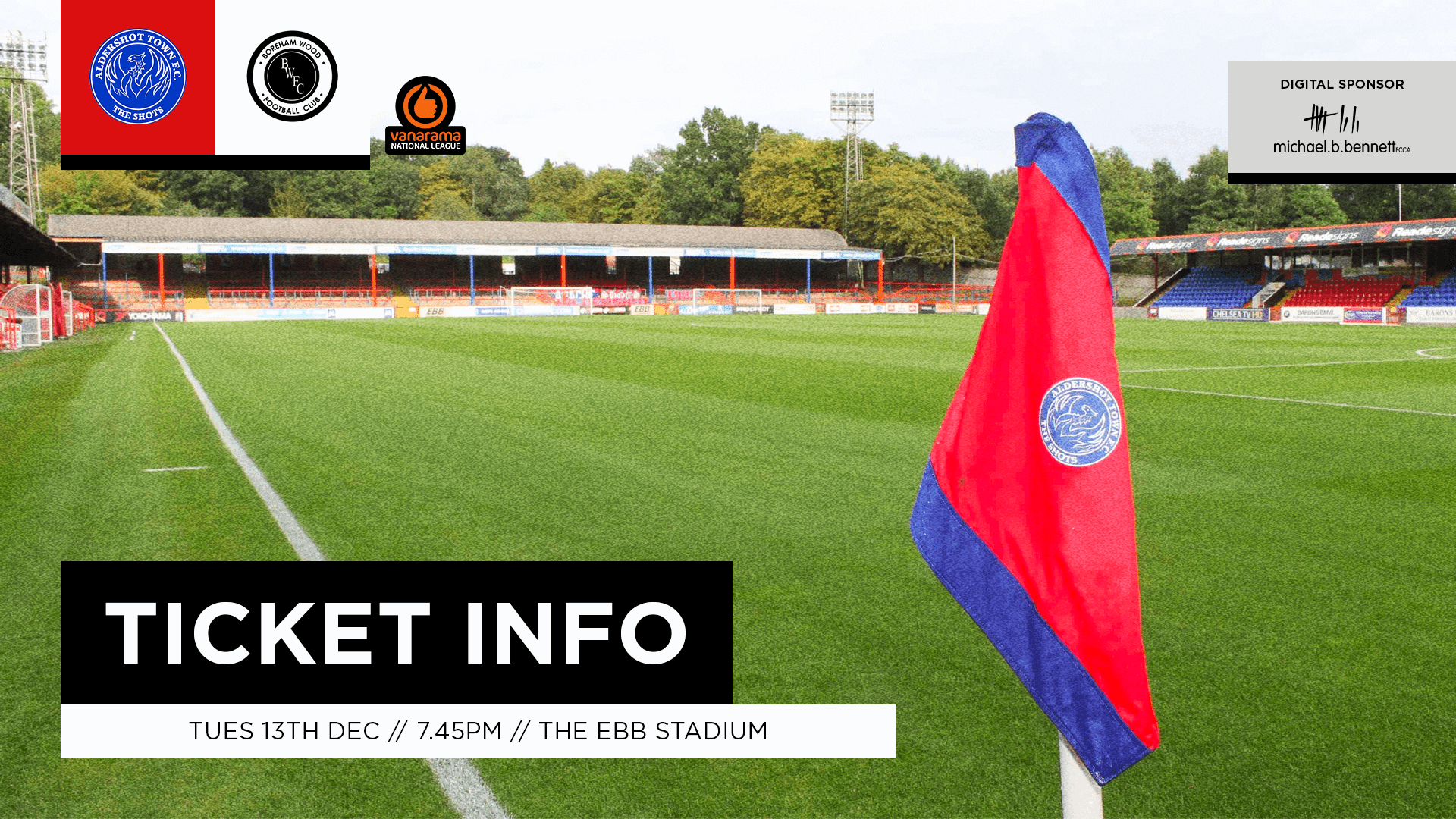 TICKET & TRAVEL INFO: ALDERSHOT TOWN (A)