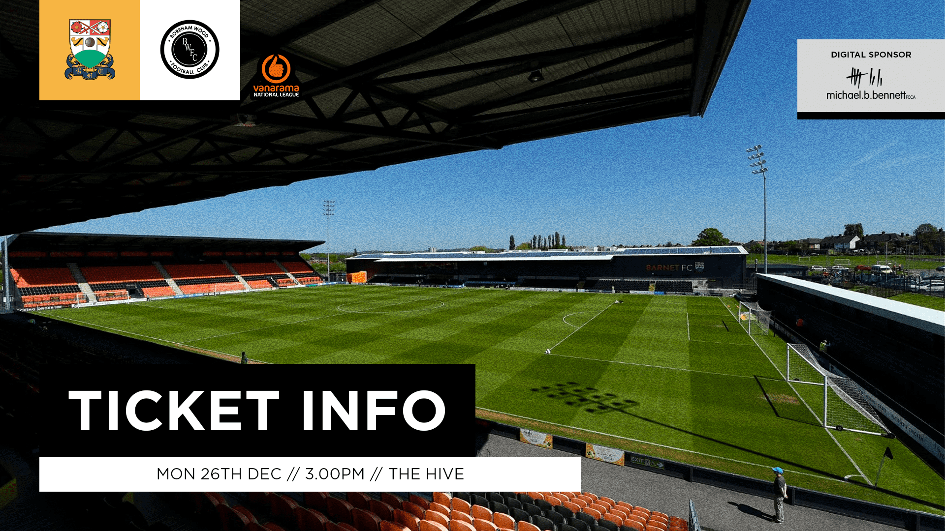 TICKET INFO: BARNET (A)