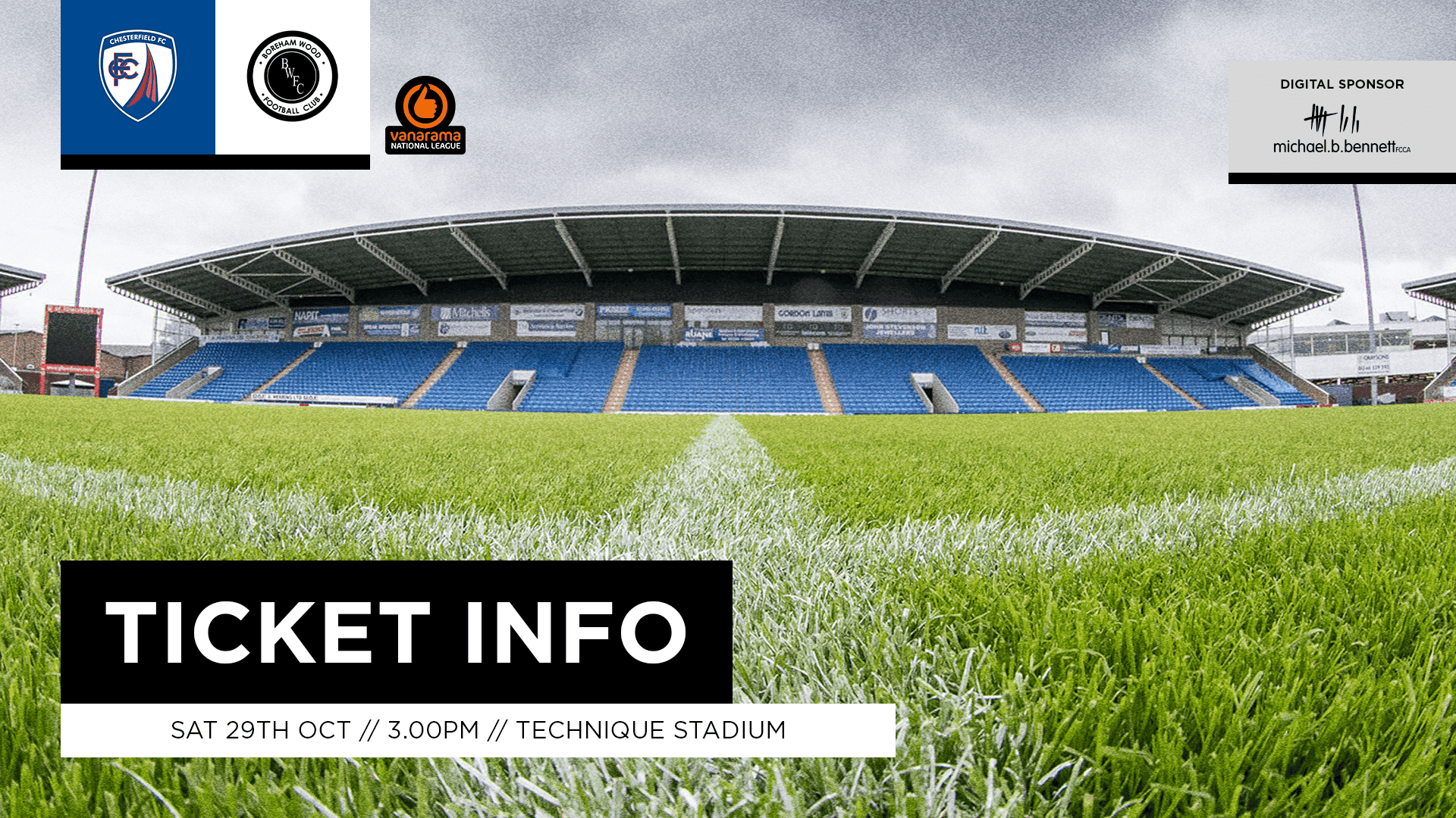 TICKET & TRAVEL INFO: CHESTERFIELD (A)