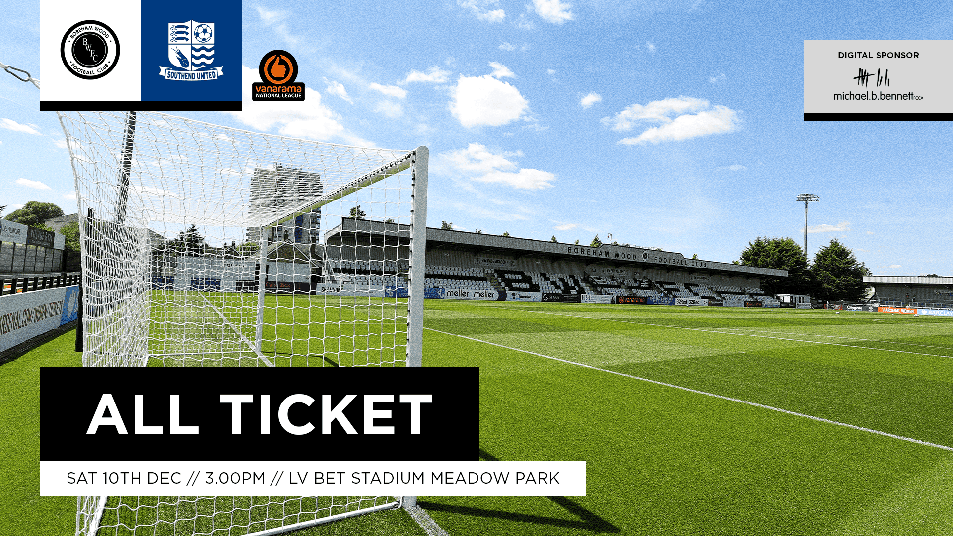 ALL TICKET: SOUTHEND UNITED (H)