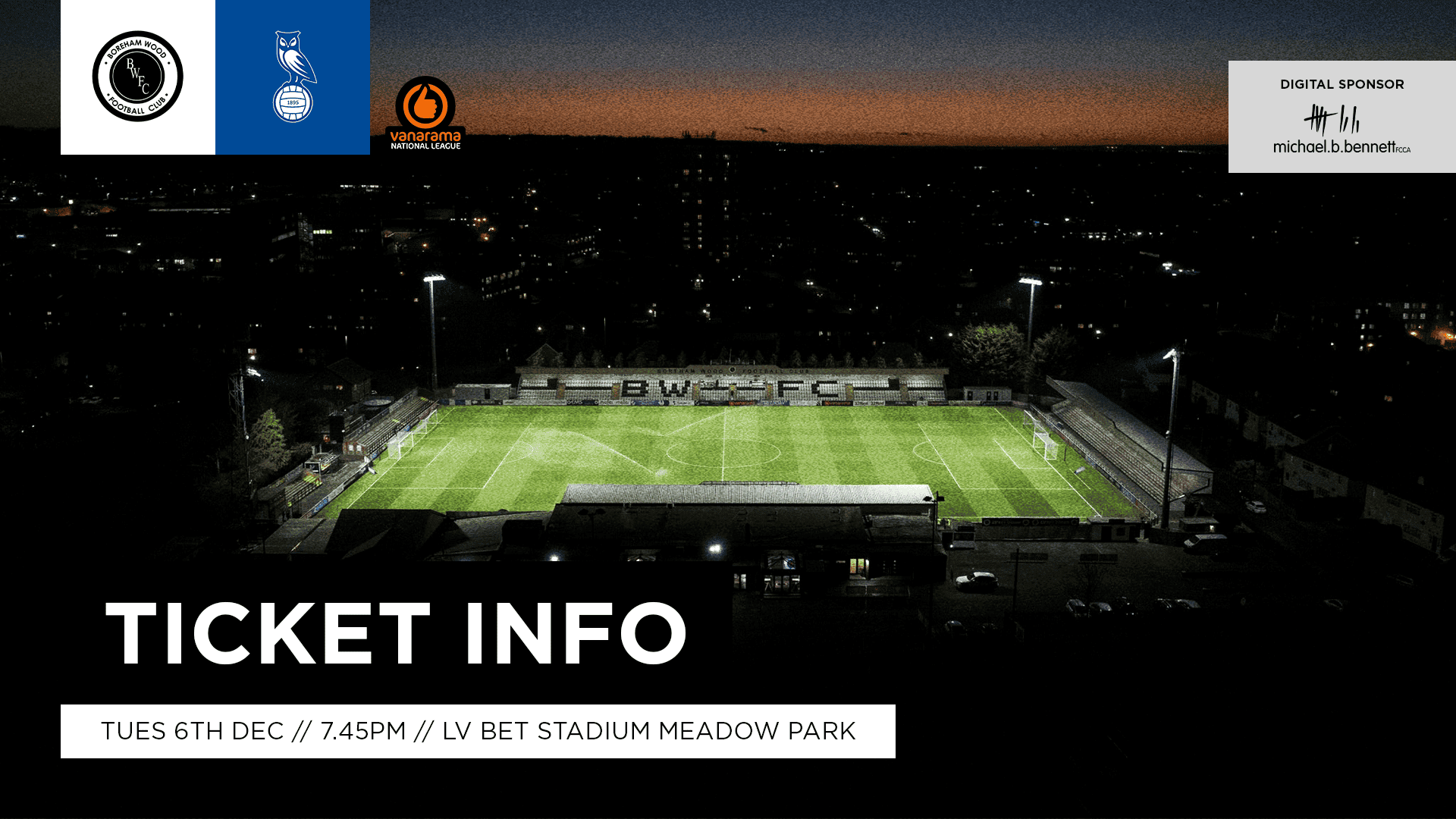 TICKET INFO: BROMLEY (H)