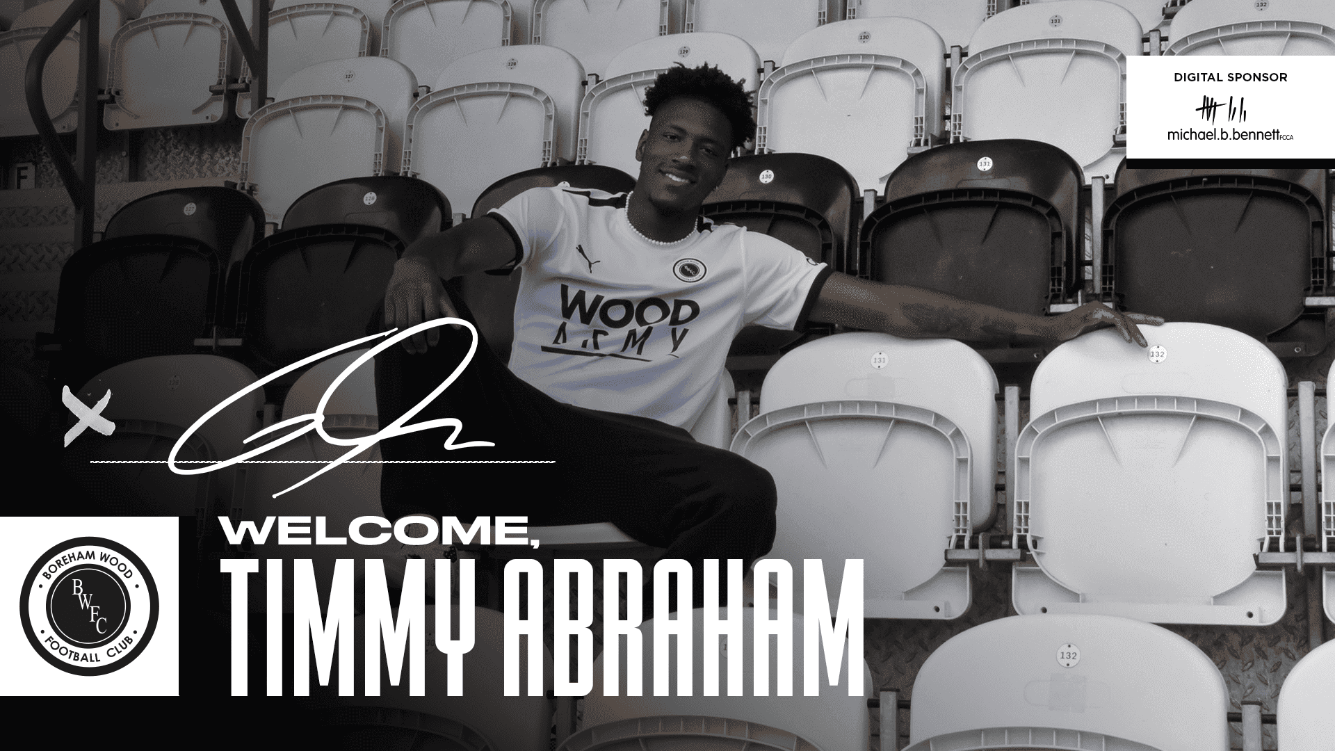 WELCOME, TIMMY ABRAHAM!