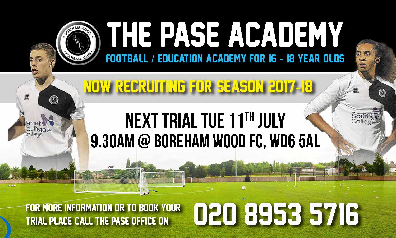 REGISTRATION STILL OPEN FOR THE BW PASE TRIALS