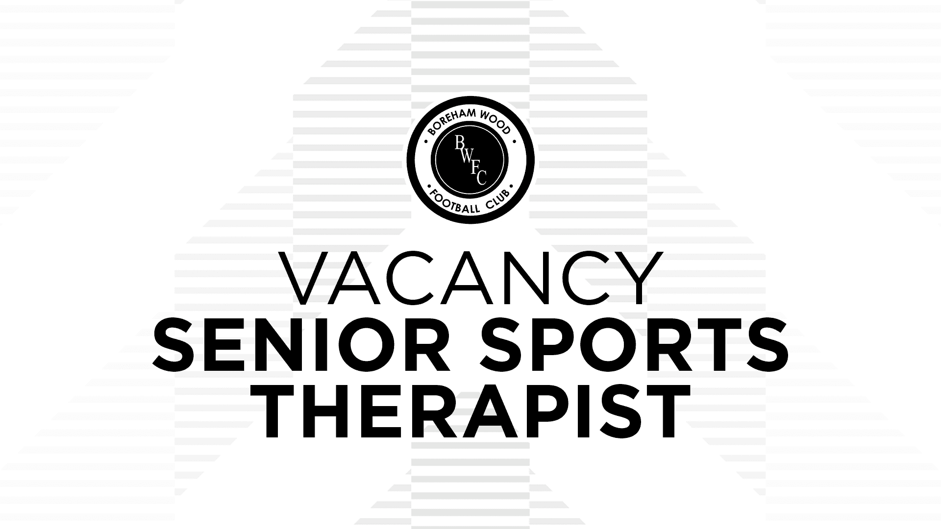 VACANCY: SENIOR SPORTS THERAPIST