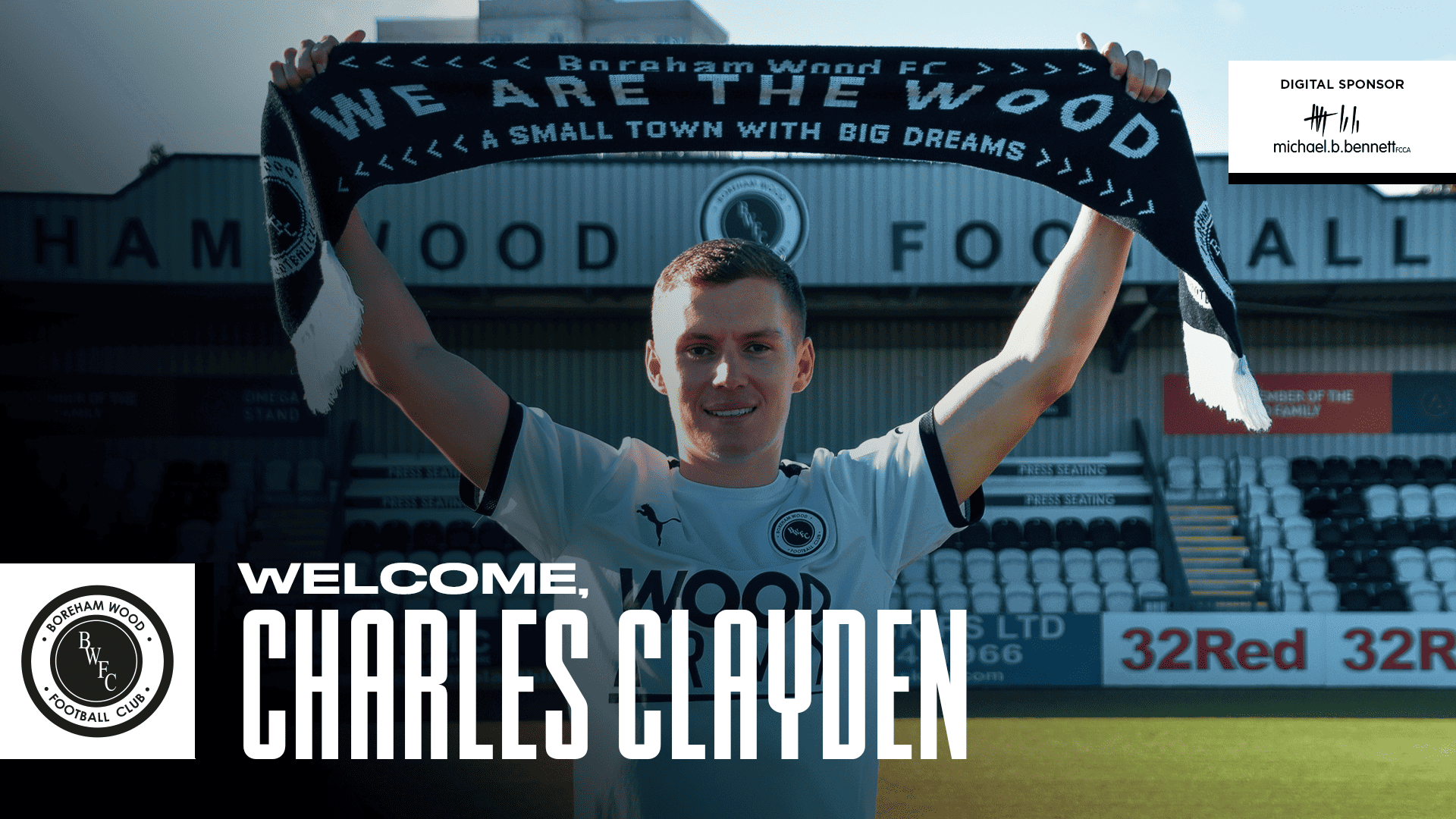 WELCOME, CHARLES CLAYDEN!