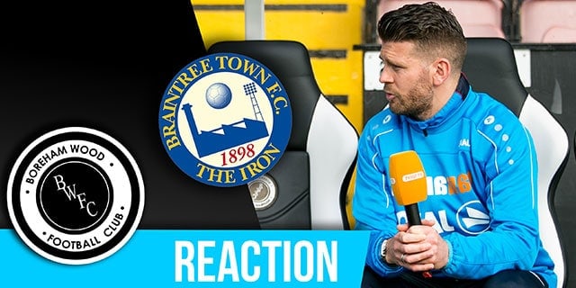 LUKE GARRARD REACTION – BRAINTREE TOWN