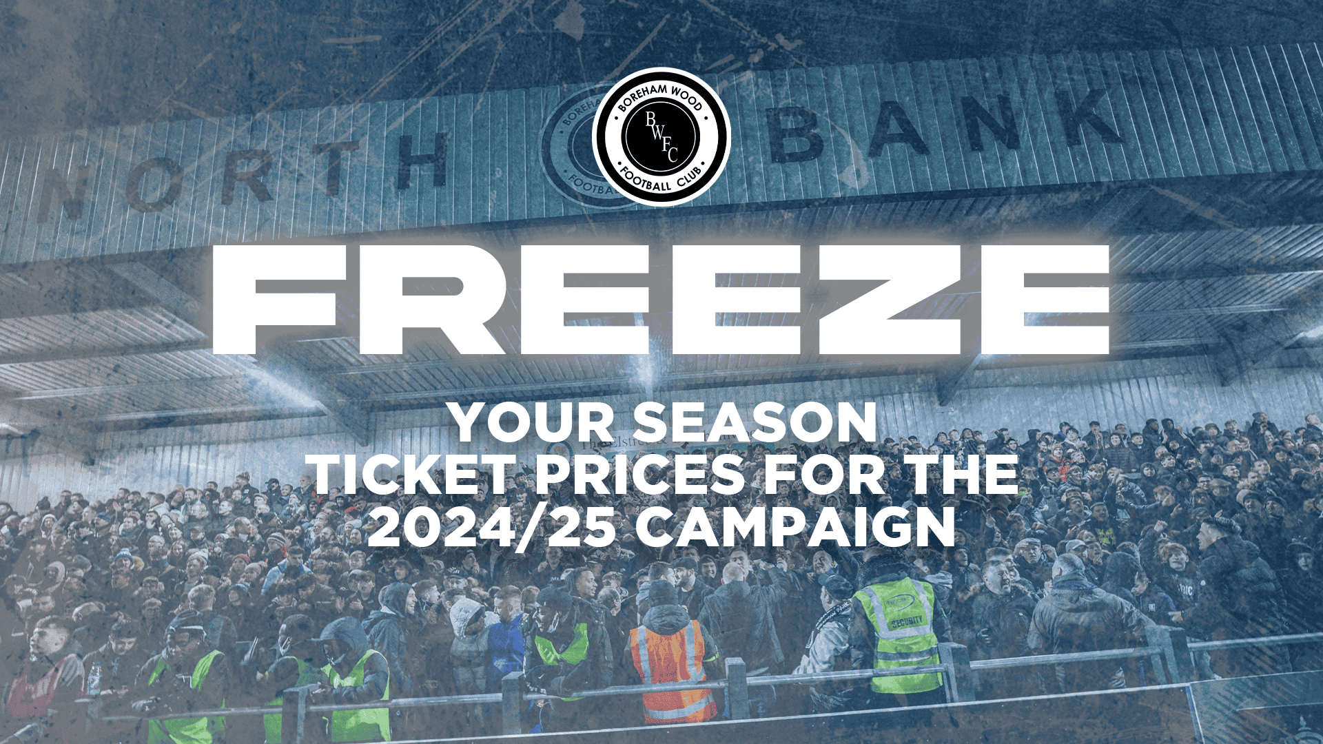 WOOD SUPPORTERS CAN FREEZE SEASON TICKET PRICES