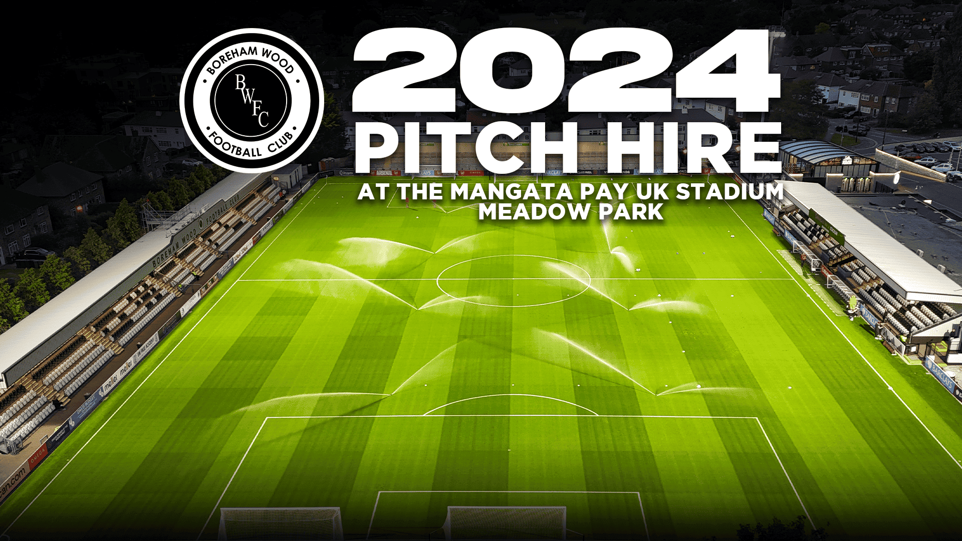 MANGATA PAY UK STADIUM, MEADOW PARK PITCH HIRE!