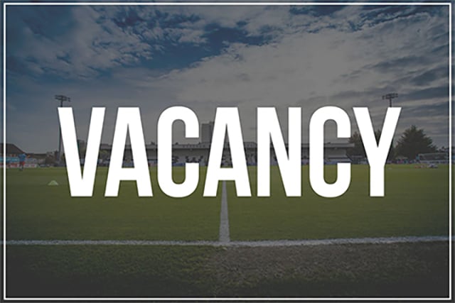 VACANCY | FIRST TEAM ANALYST